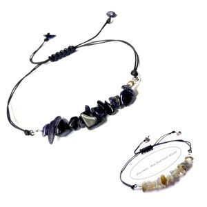 BLUE SAND JASPER NATURAL STONE BRACELET